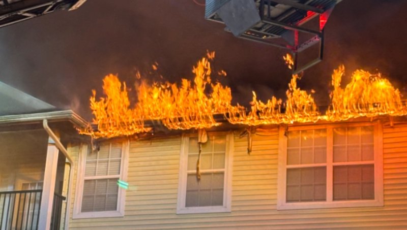 Over 60 people homeless after Groton apartment fire -  PHOTO