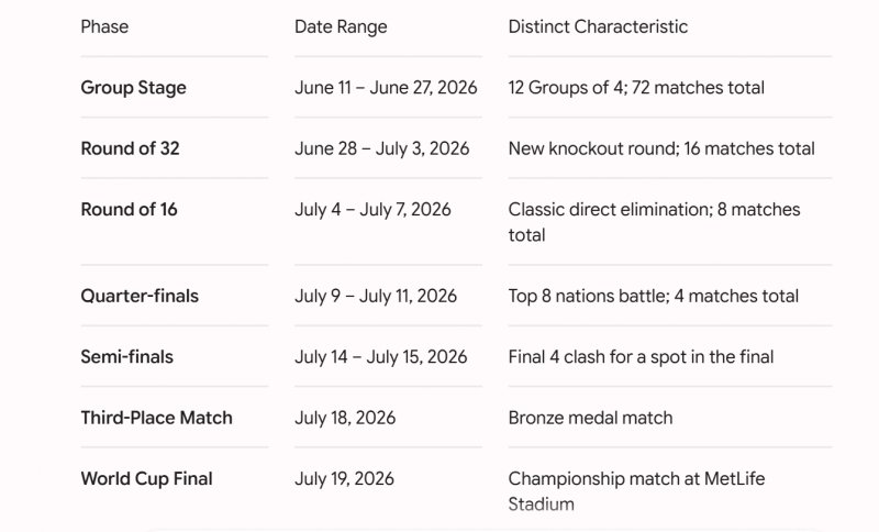 2026/06/1780813286.webp + Complete 2026 World Cup match schedule News about - Complete 2026 World Cup match schedule