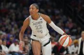 A’ja Wilson powers Aces to victory over Sparks