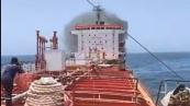 Tanker fire off Oman linked to US blockade operations