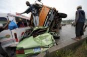 At least 8 dead, over 50 injured in Cote d'Ivoire bus-truck collision