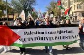 Protesters rally in Stockholm against Israeli operations in Palestine and Lebanon