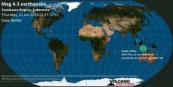 Moderate earthquake strikes Indian Ocean off Indonesia