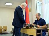 Armenian President casts vote for peace and stability