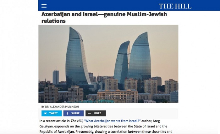The Hill: Azerbaijan and Israel - genuine Muslim-Jewish relations