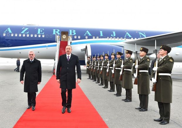 President Ilham Aliyev arrives in Nakhchivan