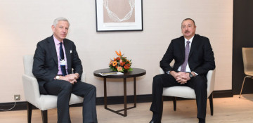 Ilham Aliyev meets McKinsey global managing partner in Davos