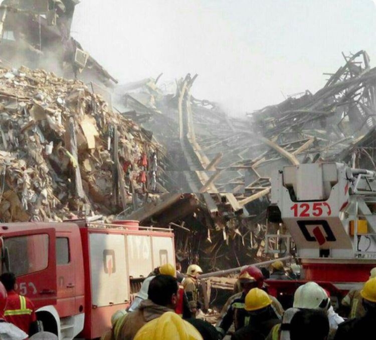 Death toll from Tehran trade center collapse hits 50 