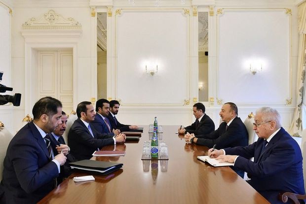 President Aliyev receives delegation led by Qatari Foreign Minister