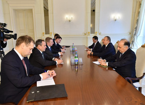 President of Azerbaijan receives Latvian delegation