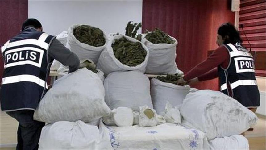 Over 1,700 kilograms of hashish seized in Turkey