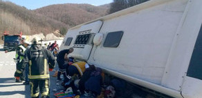 Five people killed, 35 injured in bus accident in Turkey