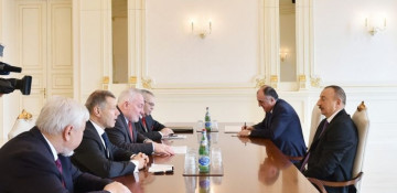 Azerbaijani president receives OSCE MG co-chairs