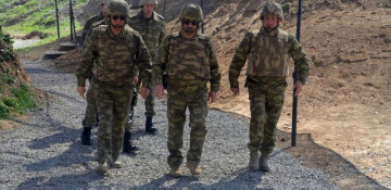 Azerbaijan’s military leadership visits frontline