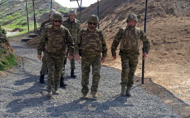 Azerbaijan’s military leadership visits frontline