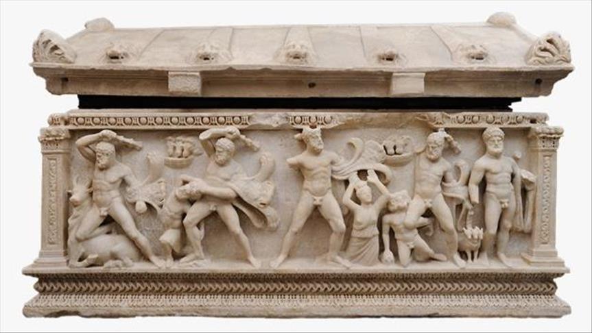 Ancient smuggled sarcophagus coming home to Turkey