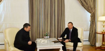 Ilham Aliyev meets All-Russia State Broadcasting Company’s Vladimir Solovyov