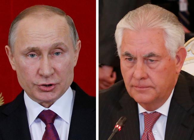 Putin says trust erodes under Trump, Moscow icily receives Tillerson