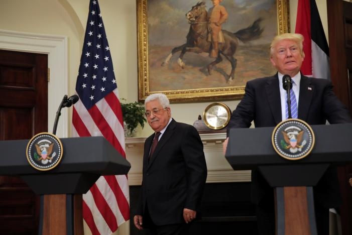 Trump says he's committed to working for Israel-Palestinian peace