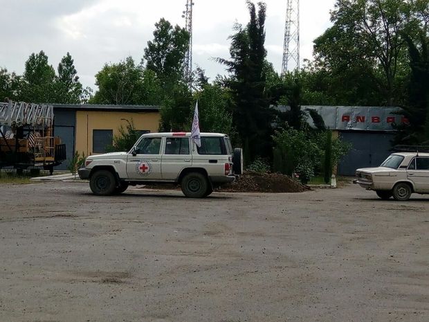 Armenians fired at Red Cross staff and workers in Aghdam - PHOTO