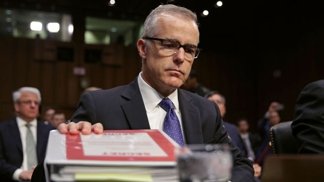 FBI acting boss Andrew McCabe stands by Russia probe