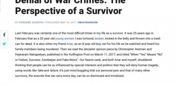 The Jewish Journal publishes article on mass murder of Azerbaijanis in Khojaly