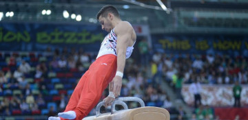 Azerbaijani gymnast wins pommel horse gold at Baku 2017
