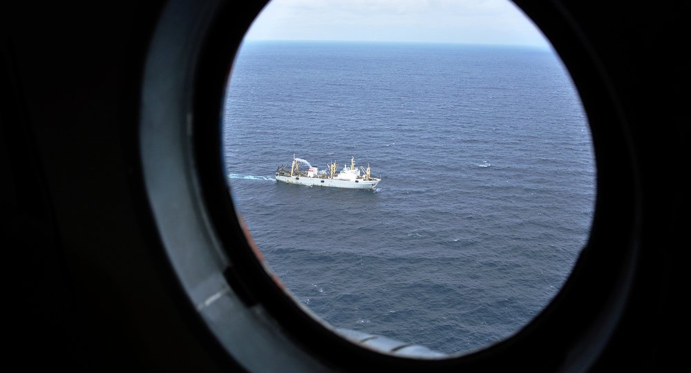 Russian trawler with 27 crew members catches fire in Sea of Okhotsk 