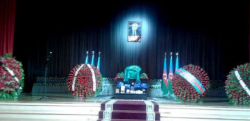 Energy Minister Natig Aliyev’s body brought to Baku Culture Center - PHOTO