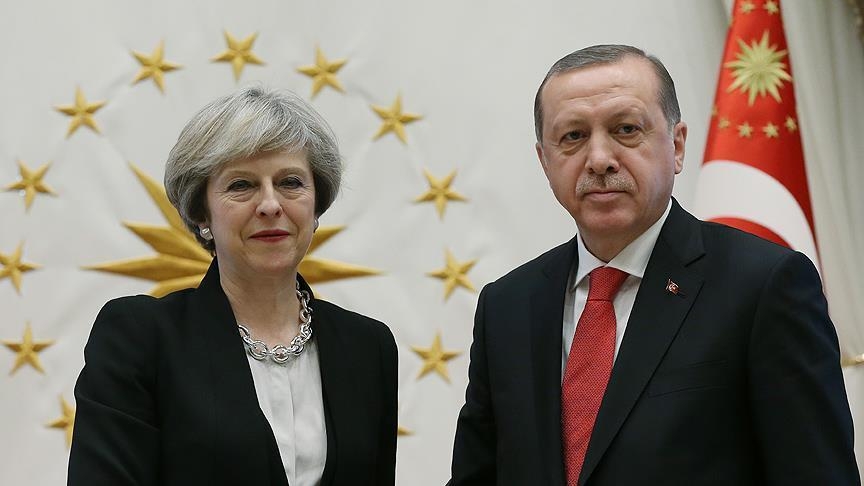 President Erdogan, UK's May discuss Cyprus over phone