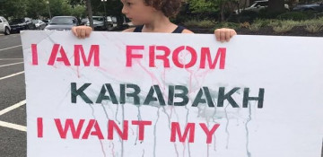 Protest action held in front of the Armenian Embassy in Washington - PHOTOS