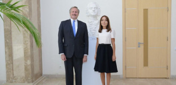 Academician Nargiz Pashayeva meets US envoy Robert Cekuta