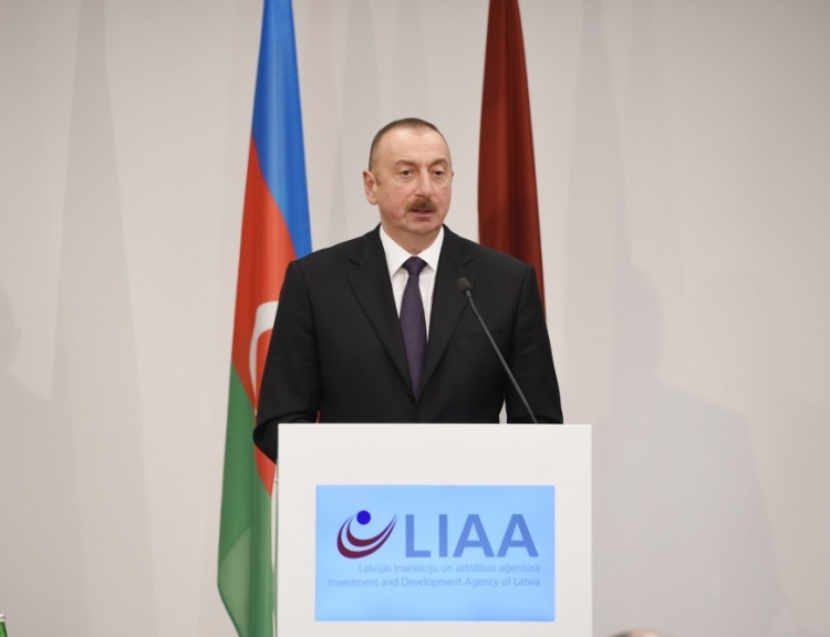 President Ilham Aliyev: From now on Latvia and Azerbaijan are considered strategic partners