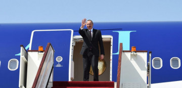 Azerbaijani President ends his visit to Russia