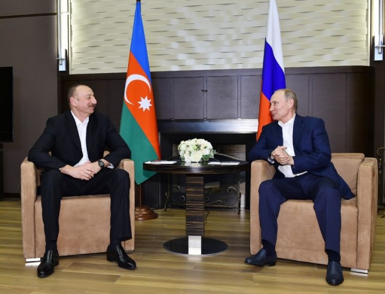 Azerbaijani, Russian presidents discuss Nagorno-Karabakh conflict