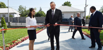 Ilham Aliyev attends opening of orphanage-kindergarten in Gakh