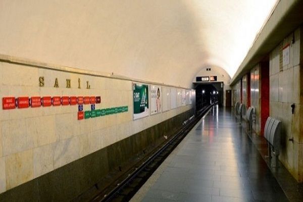 Sahil metro station closed for a year in Baku