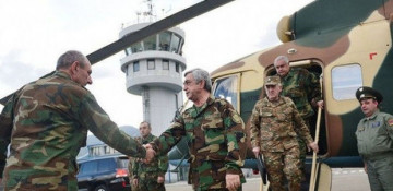 Sargsyan visits occupied Karabakh