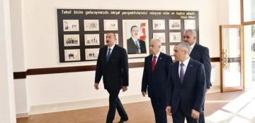 President Ilham Aliyev views secondary school No 74 in Baku after major overhaul