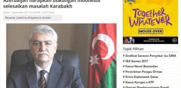 Indonesian public informed about realities of Nagorno-Karabakh conflict