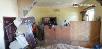 Explosion in Armenia village, house turns into ruins 