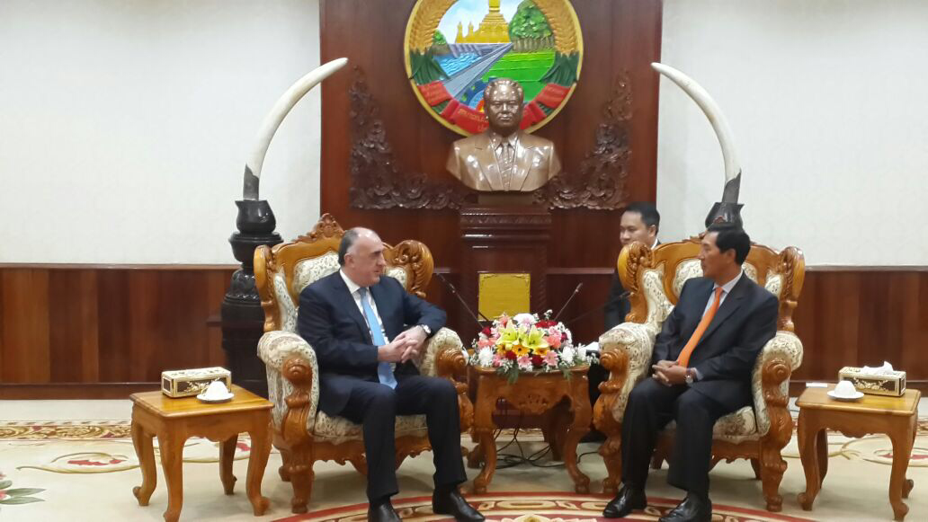 Foreign Minister Elmar Mammadyarov meets Vice President of Laos National Assembly