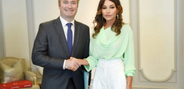 First VP Mehriban Aliyeva meets with French Minister of State 