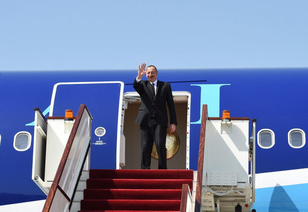 President Ilham Aliyev arrives in US