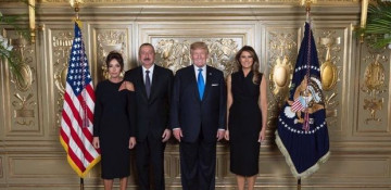 Ilham Aliyev attended reception hosted by US President Donald Trump and his wife
