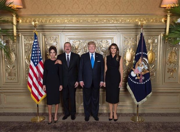 Ilham Aliyev attended reception hosted by US President Donald Trump and his wife