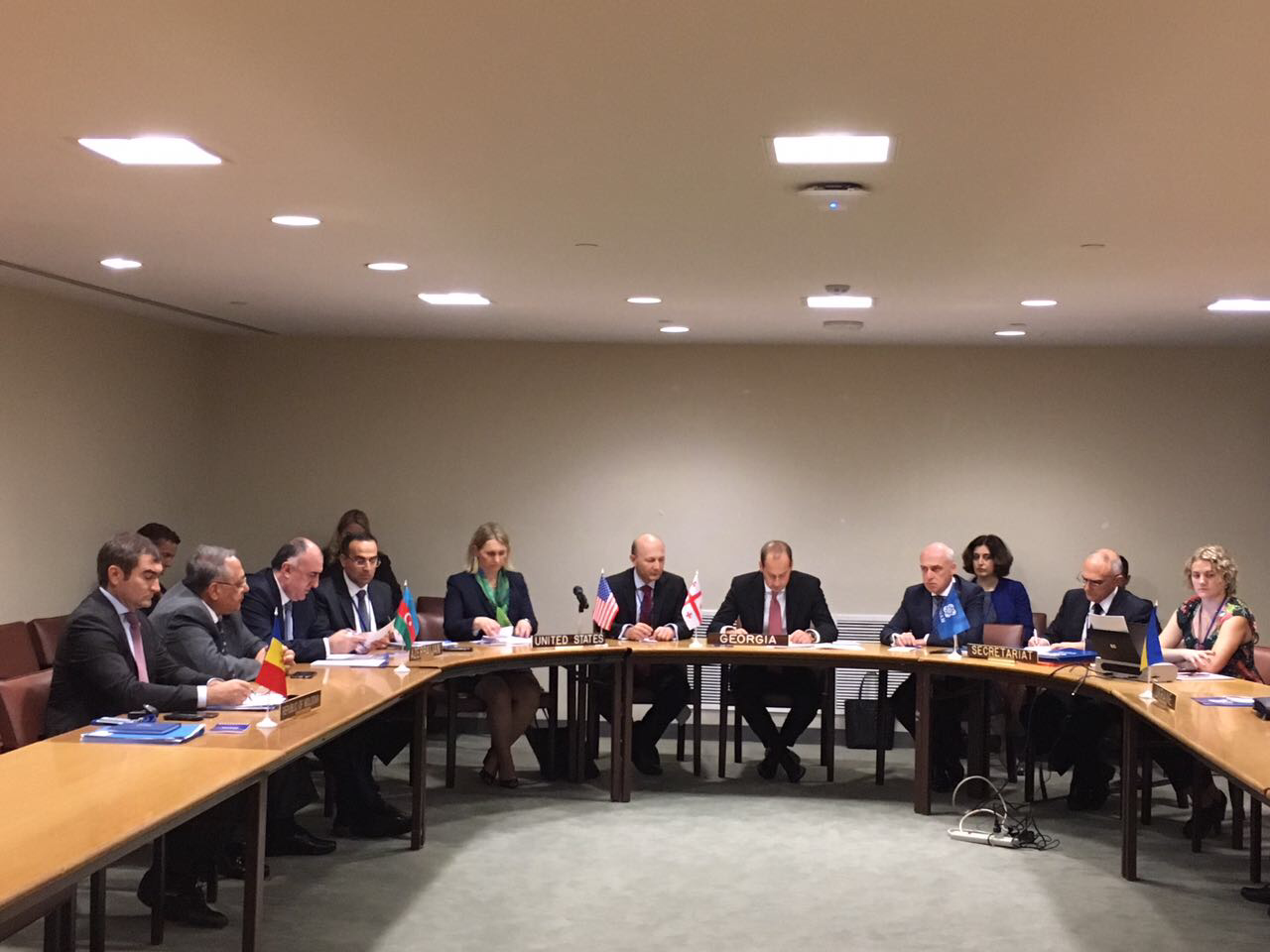 Foreign Minister Elmar Mammadyarov attends GUAM-US meeting
