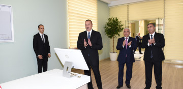Azerbaijani president attends opening of Garagashli substation in Salyan