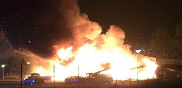 Mosque in Sweden completely destroyed in suspected arson attack