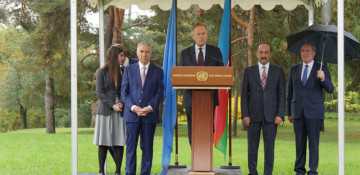 Monument presented by Azerbaijan unveiled at UN Geneva Office
